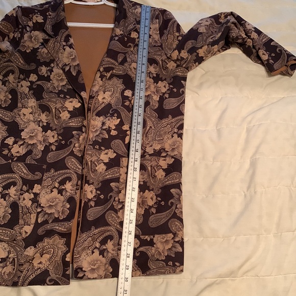 Solitare Vintage Style Floral Paisley Blazer Jacket . Size M - Picture 10 of 13